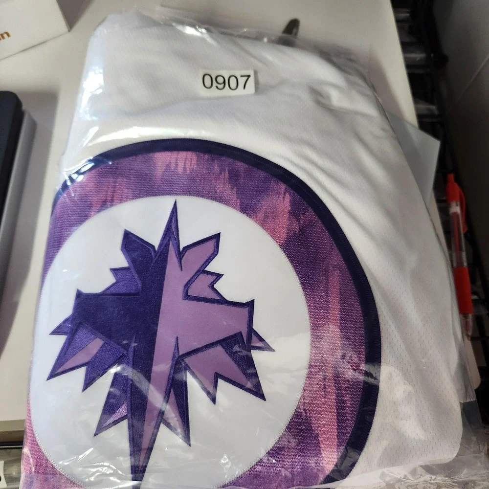 Winnipeg Jets Hockey Fight Cancer 2024 Jersey Mens XL NHL MSRP‎ $129.99